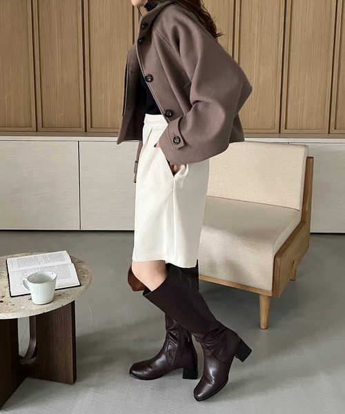 DISCOAT（ディスコート）の「ウールライクショートパンツ（その他パンツ・レディース・ブラウン/グレー/ブラック/アイボリー・FREE）」の20枚目の写真