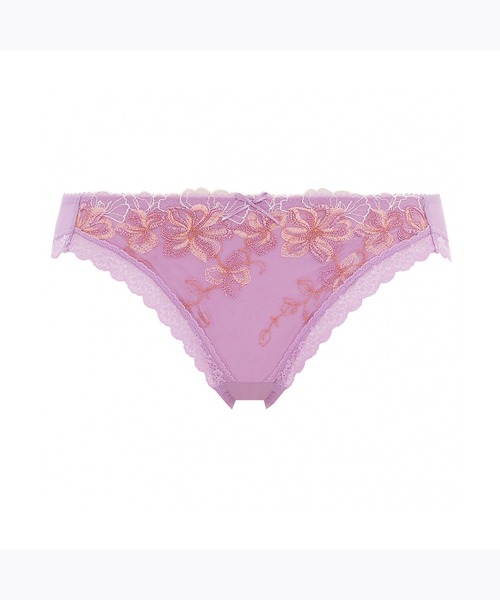 Triumph(トリンプ)の「天使のブラ スリムライン554 レギュラーショーツ TR554 Hikini(ショーツ・レディース・ライトイエロー/パープル・L/M)」の2枚目の写真