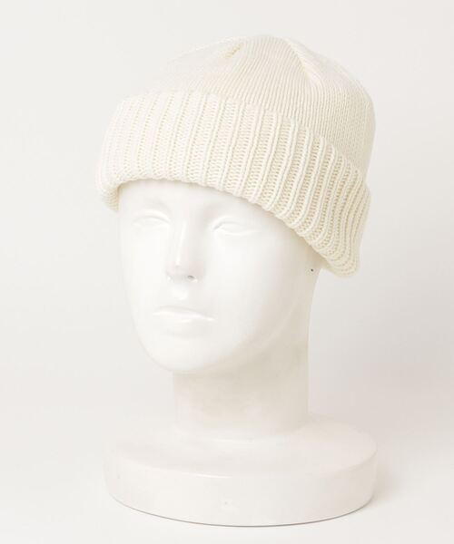crepuscule(クレプスキュール)の「crepuscule Knit Cap 2203-014(ニットキャップ/ビーニー・メンズ・ベージュ/ブラック/ホワイト/ブルー/ブラウン/オレンジ・FREE)」の17枚目の写真