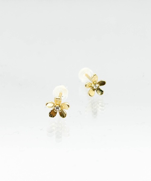 セール】YU-KA : ミニフラワーデザインピアス（ピアス（両耳用））｜yu