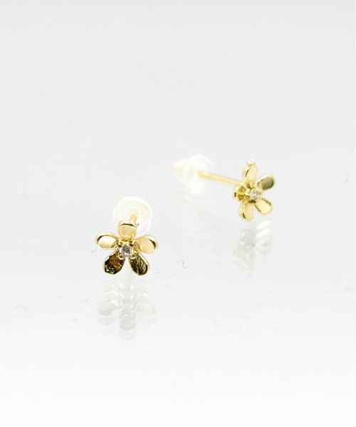 セール】YU-KA : ミニフラワーデザインピアス（ピアス（両耳用））｜yu