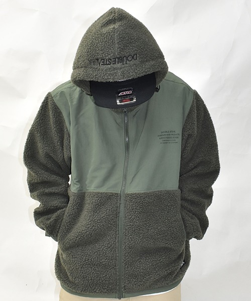 DOUBLE STEAL(ダブルスティール)の「DS Logo Sheep Boa parker(その他アウター・メンズ・ブラック/グリーン/ブラウン・MEDIUM/LARGE/X-LARGE)」の8枚目の写真