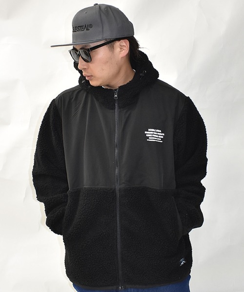 DOUBLE STEAL(ダブルスティール)の「DS Logo Sheep Boa parker(その他アウター・メンズ・ブラック/グリーン/ブラウン・MEDIUM/LARGE/X-LARGE)」の11枚目の写真