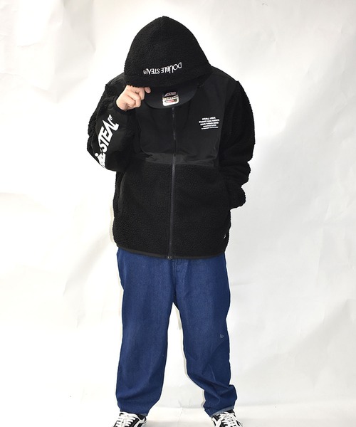DOUBLE STEAL(ダブルスティール)の「DS Logo Sheep Boa parker(その他アウター・メンズ・ブラック/グリーン/ブラウン・MEDIUM/LARGE/X-LARGE)」の14枚目の写真