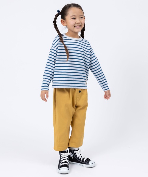 trois lapins kp（トロワラパンケーピー）の「細ボーダー 長袖Tシャツ(120～160)（Tシャツ/カットソー・キッズ・イエロー/ブルー系その他・120cm/130cm/140cm/150cm/160cm）」の4枚目の写真