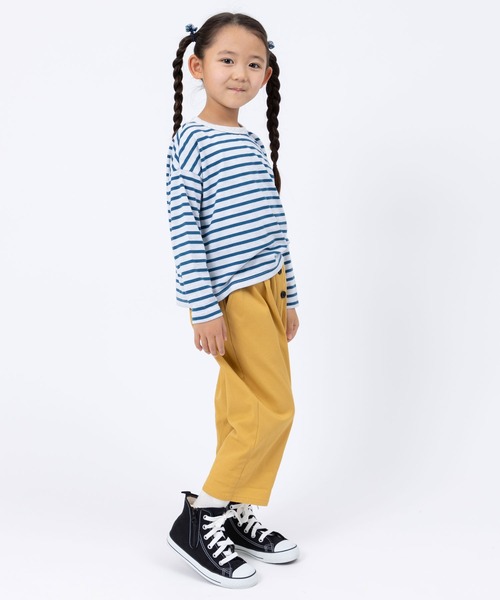 trois lapins kp（トロワラパンケーピー）の「細ボーダー 長袖Tシャツ(120～160)（Tシャツ/カットソー・キッズ・イエロー/ブルー系その他・120cm/130cm/140cm/150cm/160cm）」の6枚目の写真