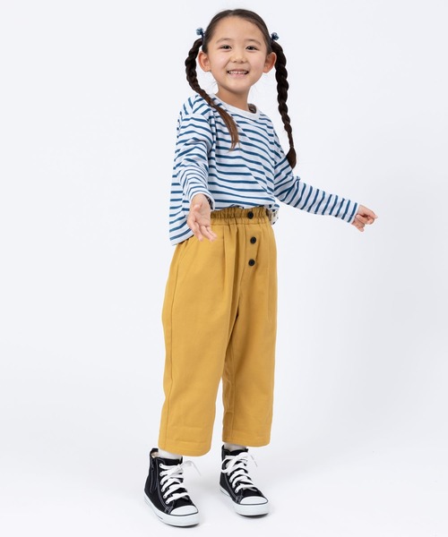 trois lapins kp（トロワラパンケーピー）の「細ボーダー 長袖Tシャツ(120～160)（Tシャツ/カットソー・キッズ・イエロー/ブルー系その他・120cm/130cm/140cm/150cm/160cm）」の7枚目の写真