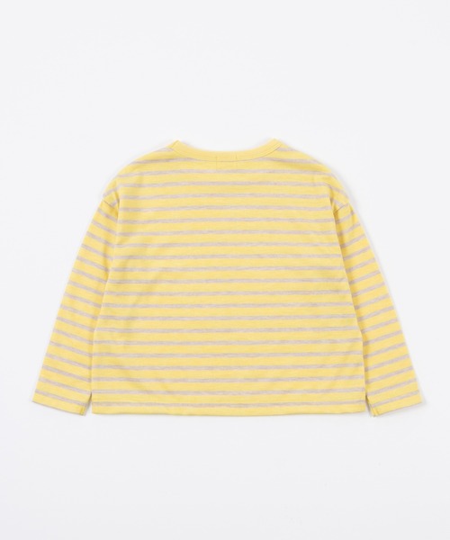 trois lapins kp（トロワラパンケーピー）の「細ボーダー 長袖Tシャツ(120～160)（Tシャツ/カットソー・キッズ・イエロー/ブルー系その他・120cm/130cm/140cm/150cm/160cm）」の9枚目の写真