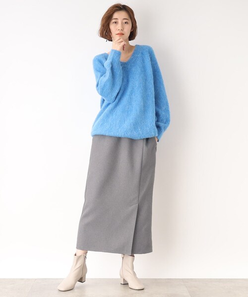 grove(グローブ)の「◆旬なSET UP!キーネックベストセットアップ(セットアップ・レディース・アイボリー/ブラック/グレー・03/02/01/05/04)」の21枚目の写真