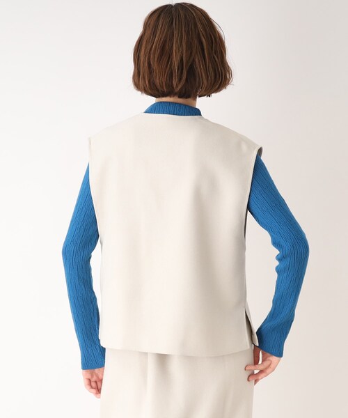 grove(グローブ)の「◆旬なSET UP!キーネックベストセットアップ(セットアップ・レディース・アイボリー/ブラック/グレー・03/02/01/05/04)」の5枚目の写真