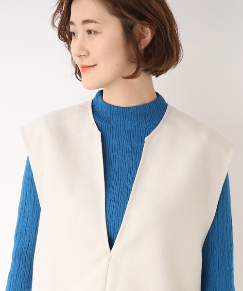 grove(グローブ)の「◆旬なSET UP!キーネックベストセットアップ(セットアップ・レディース・アイボリー/ブラック/グレー・03/02/01/05/04)」の6枚目の写真