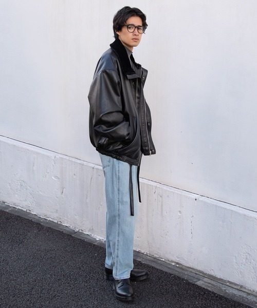 希少限定一点物⭐ゴールデングース✫本革 Love✩ペイント ライダース 44 黑 Rainbow Country(レインボーカントリー) Horsehide Double Riders