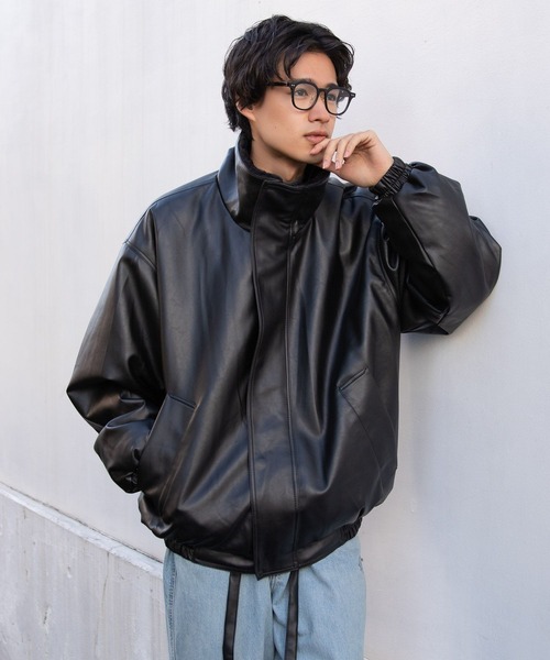 V2(ブイツー)の「【UNISEX】V2/70103レザームスタン 2183338(ライダースジャケット・メンズ・ブラック・MEDIUM/LARGE)」の9枚目の写真
