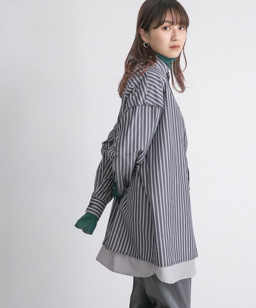 KBF（ケイビーエフ）の「リバーシブルBIGシャツ（シャツ/ブラウス 