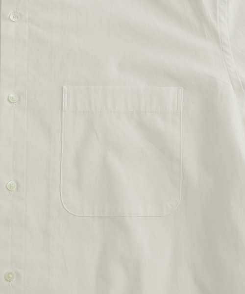 ADAM ET ROPE'（アダムエロペ）の「オーバーサイズ ステイカラー シャツ/黄ばみ軽減（シャツ/ブラウス・メンズ・ホワイト/キナリ/ブルー系その他5・S/M/L）」の6枚目の写真