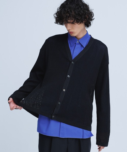 ADAM ET ROPE'（アダムエロペ）の「オーバーサイズ ステイカラー シャツ/黄ばみ軽減（シャツ/ブラウス・メンズ・ホワイト/キナリ/ブルー系その他5・S/M/L）」の11枚目の写真