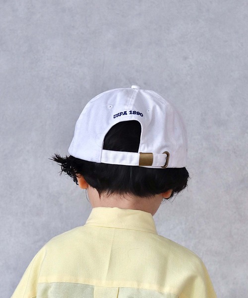 U.S. POLO ASSN.（ユーエスポロアッスン）の「【KIDS】【U.S. POLO ASSN/ユーエスポロアッスン】ワンポイント刺繍ツイルキャップ2（キャップ・キッズ・ネイビー/ベージュ/オフホワイト・ONE SIZE）」の20枚目の写真