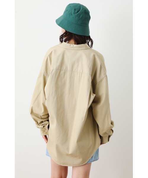 RODEO CROWNS WIDE BOWL（ロデオクラウンズワイドボウル）の「SHARE CHINO BIGシャツ（シャツ/ブラウス・レディース・ネイビー/オレンジ/ベージュ/ライム・FREE）」の19枚目の写真