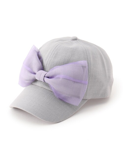 SHOO・LA・RUE(シューラルー)の「◆フロントオーガンジーCAP(キャップ・キッズ・ピンク系/グレー・99)」の12枚目の写真