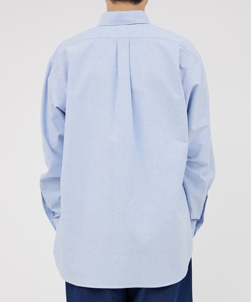 UNIVERSAL OVERALL(ユニバーサルオーバーオール)の「バンドカラー 長袖コットンシャツ /BD SHIRT L/S(シャツ/ブラウス・メンズ・サックスブルー/ホワイト・S/L/M/XL)」の7枚目の写真
