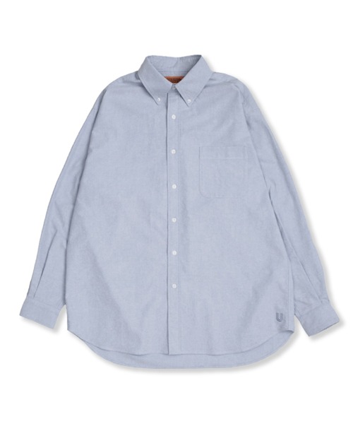 UNIVERSAL OVERALL(ユニバーサルオーバーオール)の「バンドカラー 長袖コットンシャツ /BD SHIRT L/S(シャツ/ブラウス・メンズ・サックスブルー/ホワイト・S/L/M/XL)」の3枚目の写真