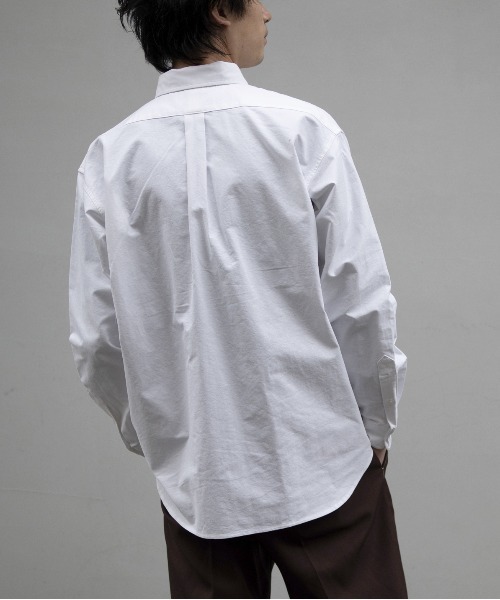 UNIVERSAL OVERALL(ユニバーサルオーバーオール)の「バンドカラー 長袖コットンシャツ /BD SHIRT L/S(シャツ/ブラウス・メンズ・サックスブルー/ホワイト・S/L/M/XL)」の17枚目の写真