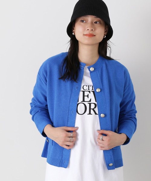 N.(N. Natural Beauty Basic)(エヌエヌナチュラルビューティーベーシック)の「◆ゴールドボタンカノコニットカーディガン(カーディガン/ボレロ・レディース・ネイビー/ブルー/オフホワイト・MEDIUM)」の22枚目の写真