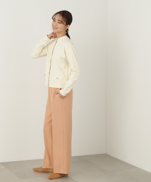 N.(N. Natural Beauty Basic)(エヌエヌナチュラルビューティーベーシック)の「◆ゴールドボタンカノコニットカーディガン(カーディガン/ボレロ・レディース・ネイビー/ブルー/オフホワイト・MEDIUM)」の20枚目の写真