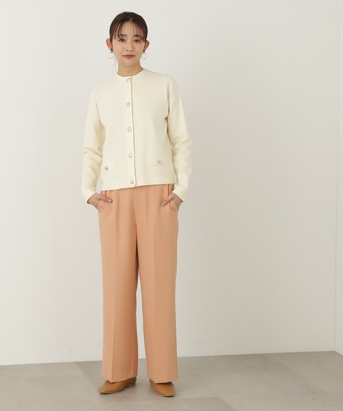 N.(N. Natural Beauty Basic)(エヌエヌナチュラルビューティーベーシック)の「◆ゴールドボタンカノコニットカーディガン(カーディガン/ボレロ・レディース・ネイビー/ブルー/オフホワイト・MEDIUM)」の21枚目の写真