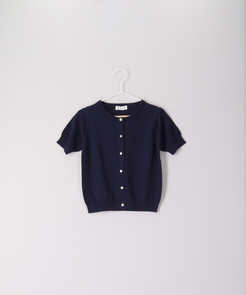 ROPE' PICNIC（ロペピクニック）の「半袖ベーシックカーディガン（カーディガン/ボレロ・キッズ・オフホワイト/ネイビー/ラベンダー・110/120/130/140/150）」の13枚目の写真