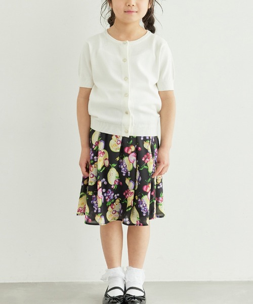 ROPE' PICNIC（ロペピクニック）の「半袖ベーシックカーディガン（カーディガン/ボレロ・キッズ・オフホワイト/ネイビー/ラベンダー・110/120/130/140/150）」の17枚目の写真