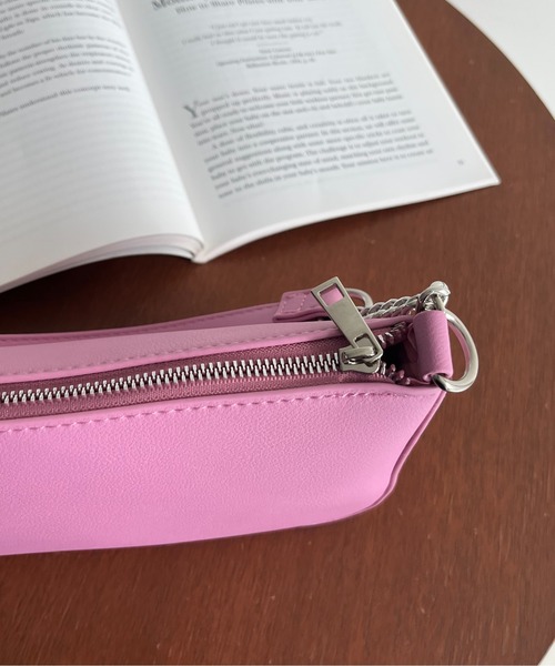 prose verse（プロズヴェール）の「チェーン2wayショルダーバッグ（ショルダーバッグ・レディース・ブラック/グリーン/アイボリー/ピンク・ﾌﾘ-）」の11枚目の写真