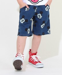 Disney（ディズニー）の「親子お揃い ディズニー 総柄ニットデニムハーフパンツ 7927K（その他パンツ・キッズ）」