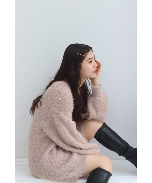 muguet（ミュゲ）の「shell button shgaggy mini op（カーディガン