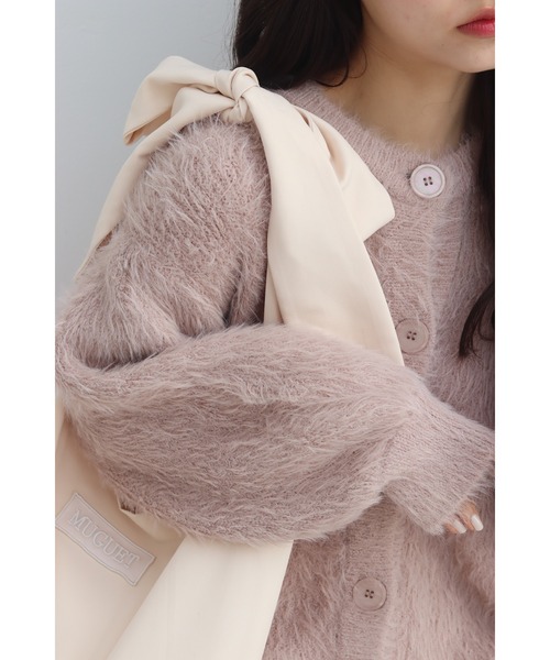 muguet（ミュゲ）の「shell button shgaggy mini op（カーディガン/ボレロ・レディース・ピンクベージュ/ピンク/アイボリー・FREE）」の9枚目の写真