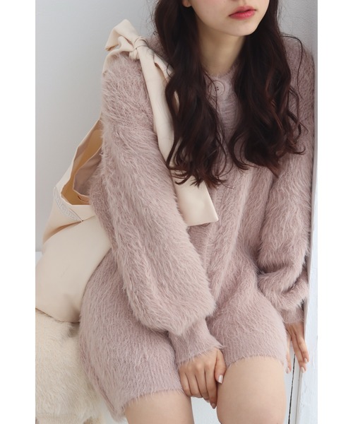 muguet（ミュゲ）の「shell button shgaggy mini op（カーディガン/ボレロ・レディース・ピンクベージュ/ピンク/アイボリー・FREE）」の16枚目の写真