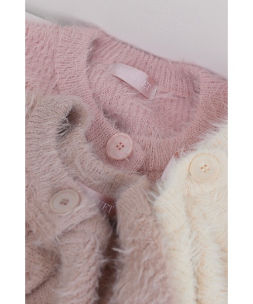 muguet（ミュゲ）の「shell button shgaggy mini op（カーディガン/ボレロ・レディース・ピンクベージュ/ピンク/アイボリー・FREE）」の18枚目の写真