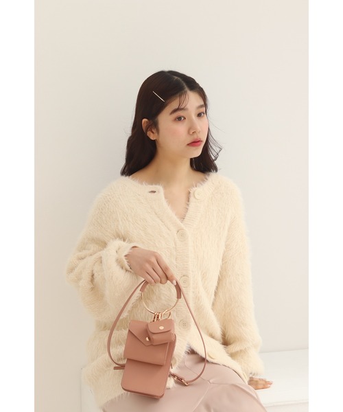 muguet（ミュゲ）の「shell button shgaggy mini op（カーディガン/ボレロ・レディース・ピンクベージュ/ピンク/アイボリー・FREE）」の21枚目の写真