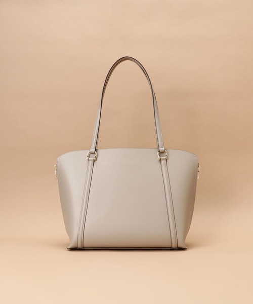 Samantha Thavasa（サマンサタバサ）の「[オンライン&一部店舗限定] バイカラースプリットレザートートバッグ（トートバッグ・レディース・ピンクベージュ/グレイッシュベージュ/イエロー/ライトブルー/ブラック/グレー・FREE）」の13枚目の写真