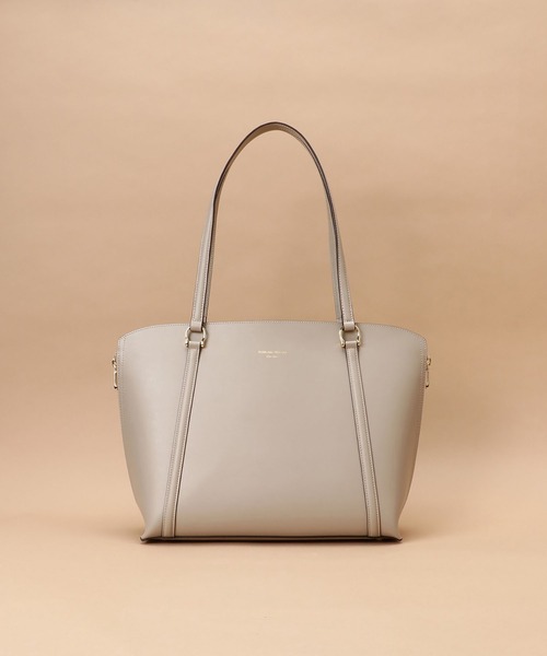 Samantha Thavasa（サマンサタバサ）の「[オンライン&一部店舗限定] バイカラースプリットレザートートバッグ（トートバッグ・レディース・ピンクベージュ/グレイッシュベージュ/イエロー/ライトブルー/ブラック/グレー・FREE）」の11枚目の写真