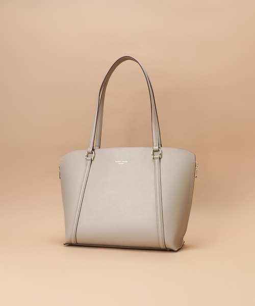 Samantha Thavasa（サマンサタバサ）の「[オンライン&一部店舗限定] バイカラースプリットレザートートバッグ（トートバッグ・レディース・ピンクベージュ/グレイッシュベージュ/イエロー/ライトブルー/ブラック/グレー・FREE）」の17枚目の写真