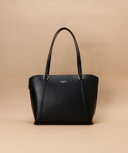 Samantha Thavasa（サマンサタバサ）の「[オンライン&一部店舗限定] バイカラースプリットレザートートバッグ（トートバッグ・レディース・ピンクベージュ/グレイッシュベージュ/イエロー/ライトブルー/ブラック/グレー・FREE）」の18枚目の写真