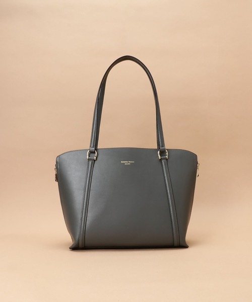 Samantha Thavasa（サマンサタバサ）の「[オンライン&一部店舗限定] バイカラースプリットレザートートバッグ（トートバッグ・レディース・ピンクベージュ/グレイッシュベージュ/イエロー/ライトブルー/ブラック/グレー・FREE）」の21枚目の写真