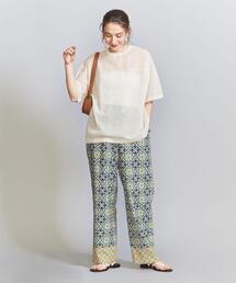 BEAUTY&YOUTH UNITED ARROWS | シアークルーネック ショートスリーブニット -ウォッシャブル-(ニット/セーター)