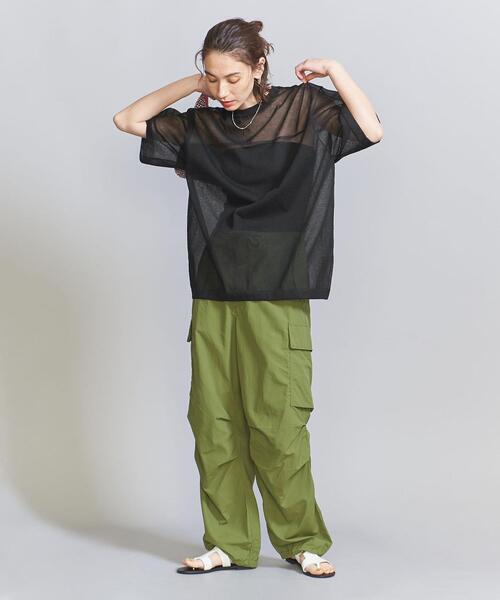 【1度着用のみ美品】 ユナイテッドアローズ クルーネック ショートスリーブニット 1度着用のみ美品】 ユナイテッドアローズ クルーネック ショート