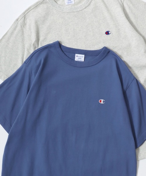 【Reigning Champ】ワンポイントロゴ・半袖コットンＴシャツ Champion（チャンピオン）の「Champion/チャンピオン コットン