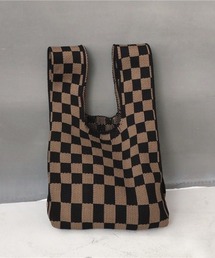 ニット素材ミニトートバッグ