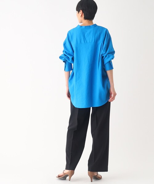 OPAQUE.CLIP(オペークドットクリップ)の「◆ワイドストレートパンツ【洗濯機洗い可/イージーケア/ストレッチ】(その他パンツ・レディース・ブラック/グリーン/ライトベージュ・40/42/34/36/38)」の9枚目の写真