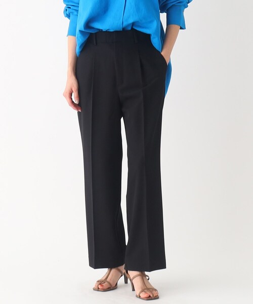 OPAQUE.CLIP(オペークドットクリップ)の「◆ワイドストレートパンツ【洗濯機洗い可/イージーケア/ストレッチ】(その他パンツ・レディース・ブラック/グリーン/ライトベージュ・40/42/34/36/38)」の10枚目の写真