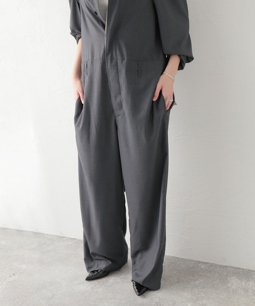 MIOSMOKEY(MIOSMOKEY)の「【MIOSMOKEY/ミオズモーキ】ALL IN ONE:オールインワン(つなぎ/オールインワン・レディース・チャコールグレー・38)」の20枚目の写真